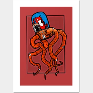 kraken robot Posters and Art